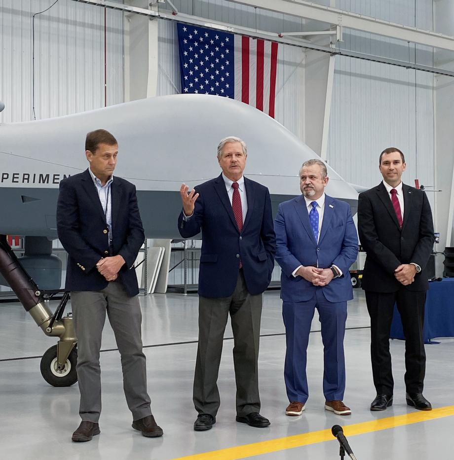 May 2021 - Senator Hoeven announces a $6 million award from the Space Development Agency (SDA) to General Atomics to demonstrate satellite to MQ-9 Reaper laser communications.