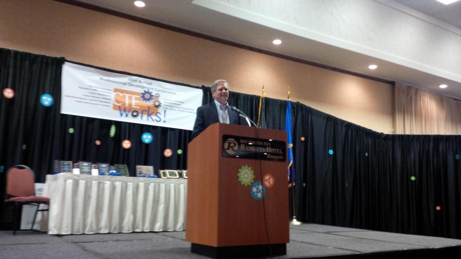 Career and Technical Education Event-August 2013- Senator Hoeven speaks at the Career and Technical Education Event in North Dakota about the importance of STEM education