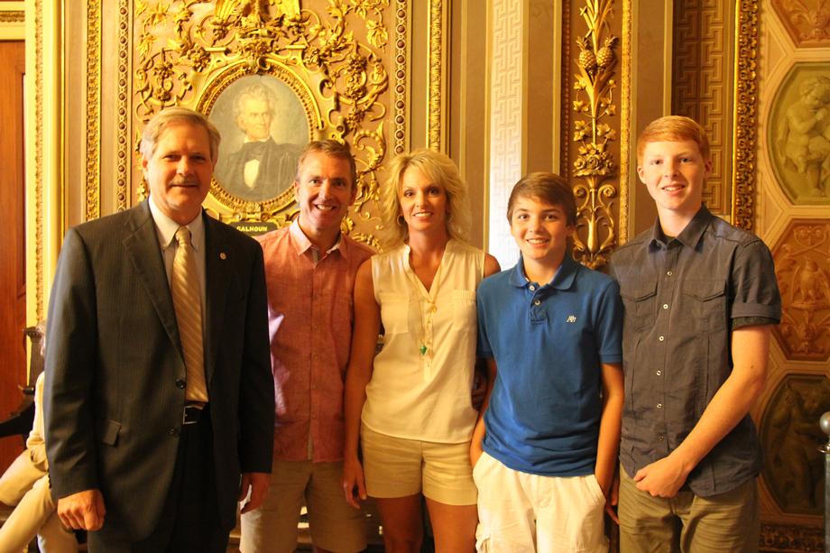 Valley Family -August 2013- Senator Hoeven meets with the Valley family from North Dakota. 