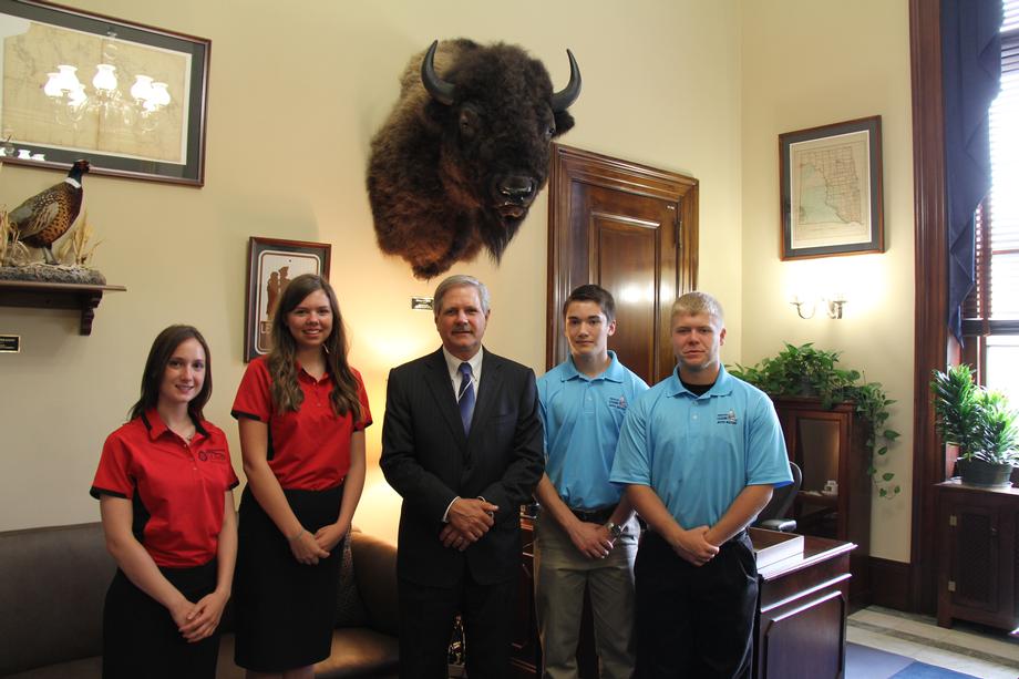 ND Boys and Girls Nation Delegates-July 2014 - Senator Hoeven meets with North Dakota's representatives for Boys and Girls Nation delegates. 