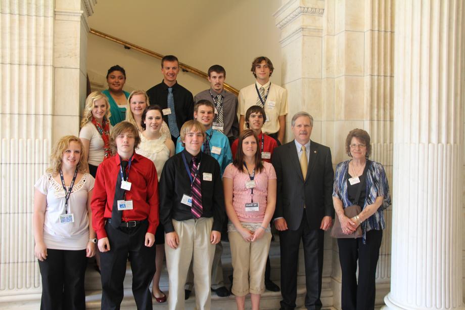Hettinger High School Close Up-May, 2013- Senator Hoeven meets with Hettinger students visiting Washington, DC as part of the Close Up program.