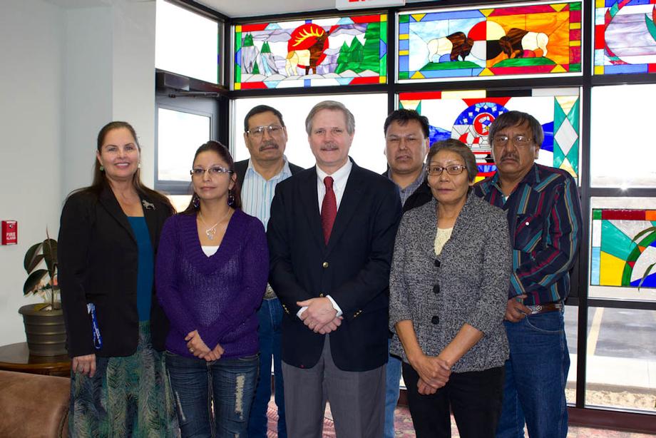 Cankdeskda Cikana Community College-December 2011- Senator Hoeven meets with students, teachers and staff at the Cankdeska Cikana Community College. Click http://goo.gl/oZ3ox for more information on the school. 