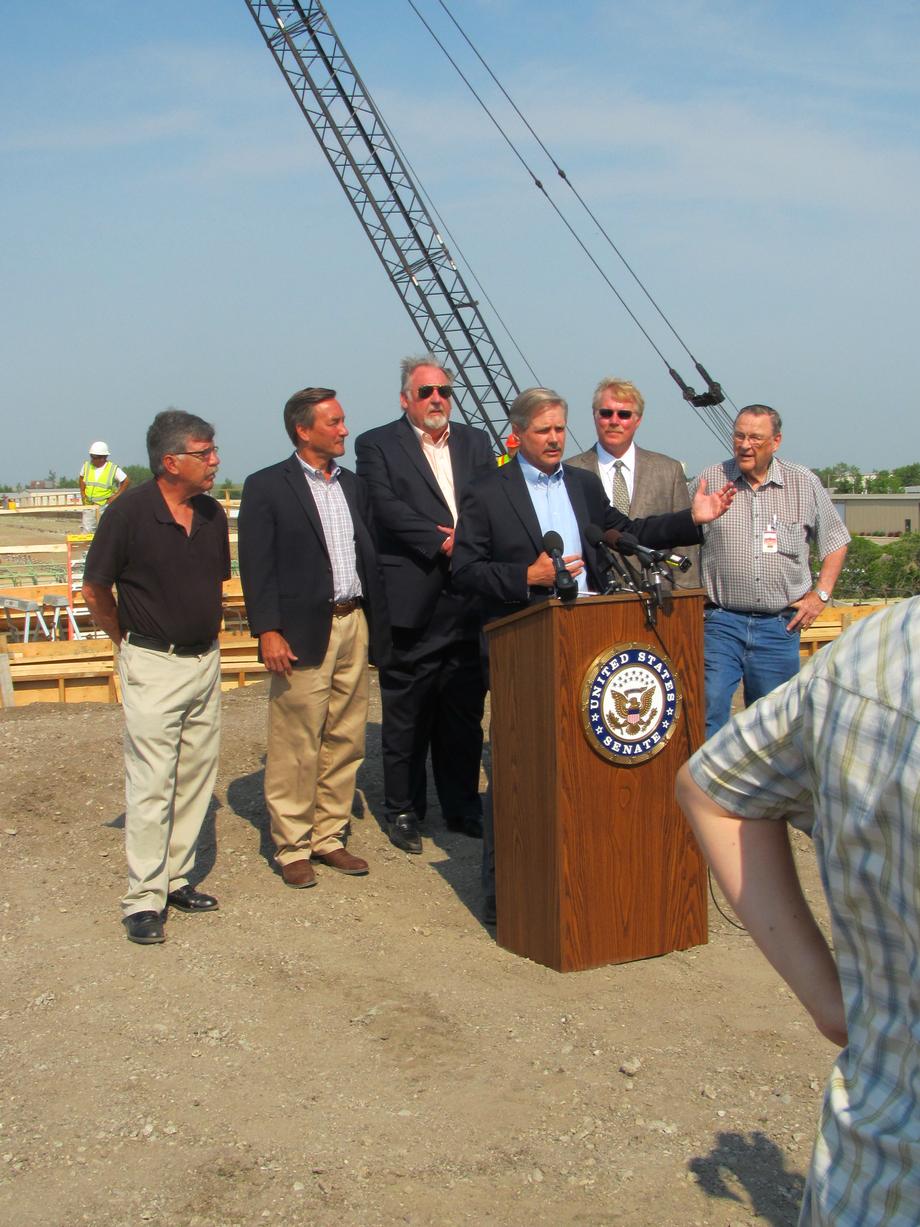 Transportation Bill News Conference-July, 2012- Senator Hoeven outlines the benefits to North Dakota of the new U.S. Senate Transportation, Flood Insurance Reauthorization and Student Loan interest rate bill that was passed by the U.S. Senate in a large legislative package in early July.  