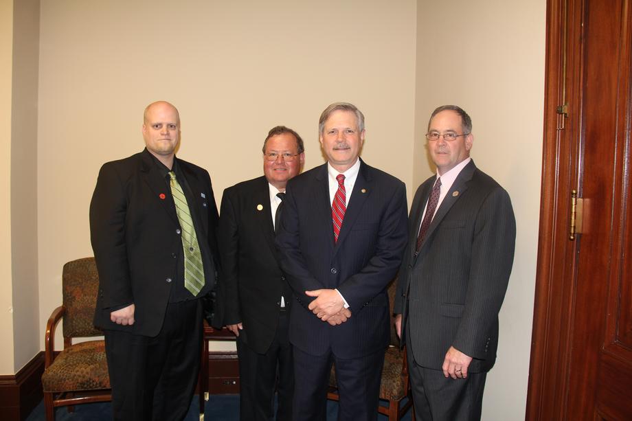 North Dakota Rural Letter Carriers-May 2012- Senator Hoeven meets with members of the North Dakota Rural Letter Carriers Association.