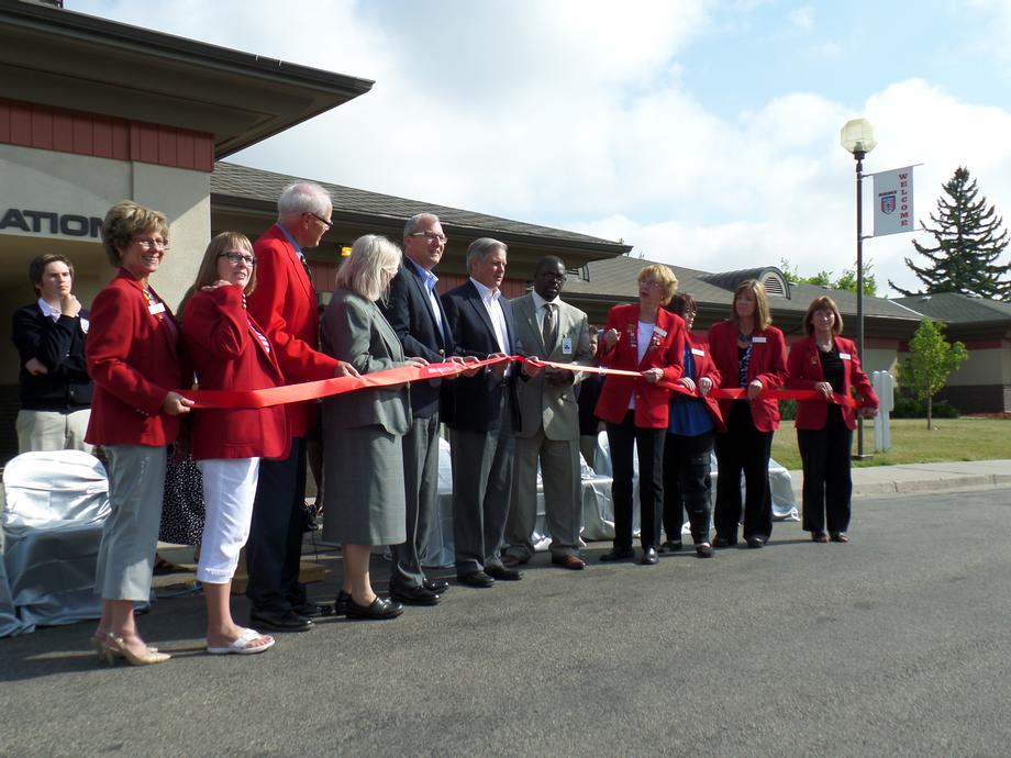 Job Corps Ribbon-Cutting in Minot-August 2014 - Senator Hoeven marks the 20th anniversary of the Quentin N. Burdick Job Corps Center at a ribbon-cutting ceremony in Minot. 