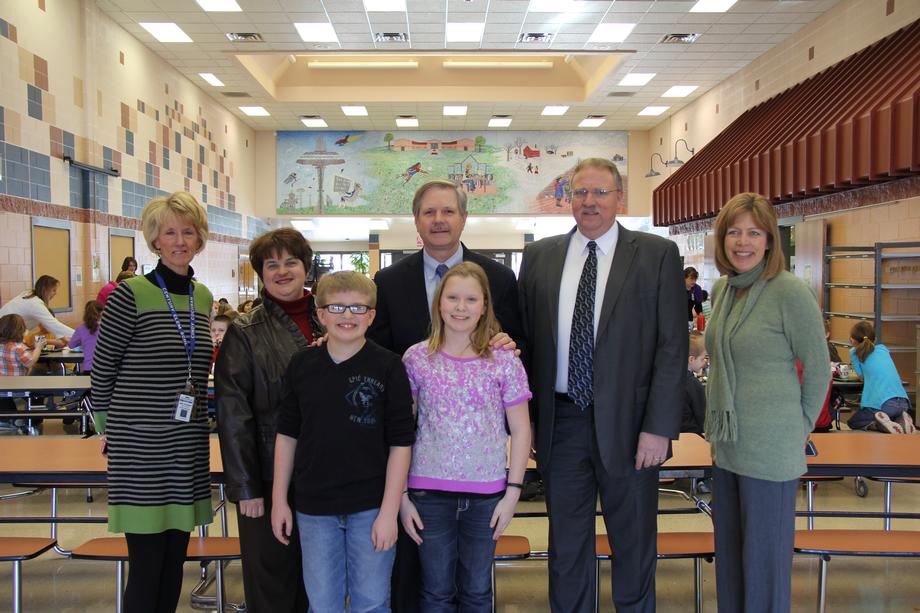 Century Elementary Sensible School Lunch Event-January 2014- Senator Hoeven joins students, school officials and school nutritionists for lunch at Century Elementary to discuss new permanent changes to the school lunch program that provide schools with greater flexibility to meet students’ individual needs.