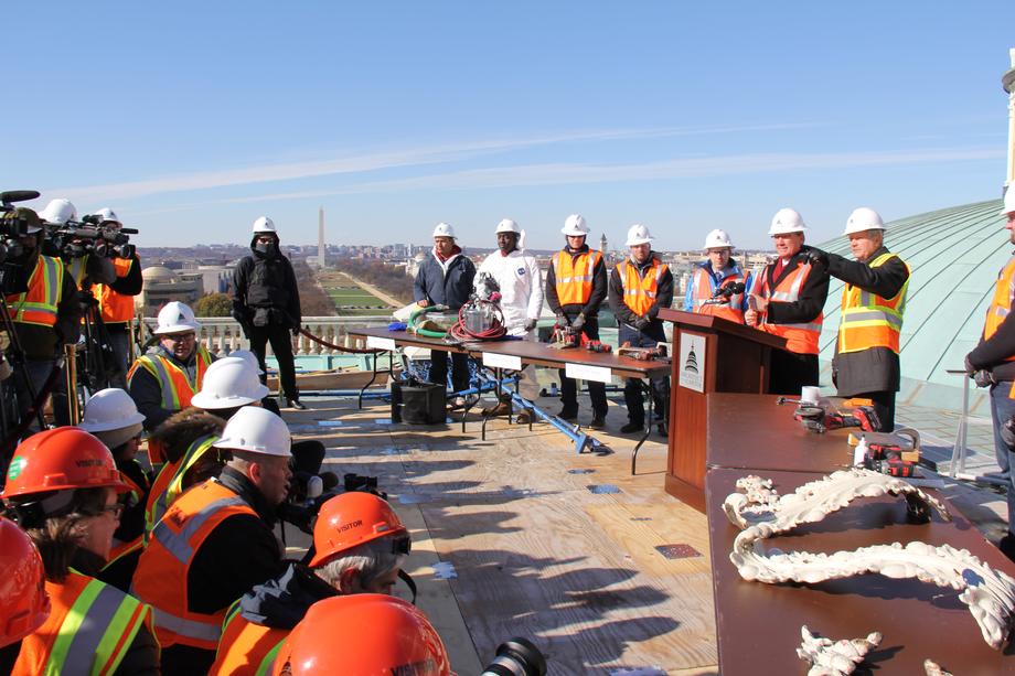 U.S. Capitol Dome Renovations-November 2014 - Senator Hoeven provides an update on work to restore the U.S. Capitol Dome. 
