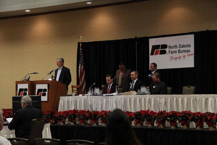 ND Farm Bureau Annual Meeting-November 2014 - Senator Hoeven speaks at the North Dakota Farm Bureau's annual meeting.
