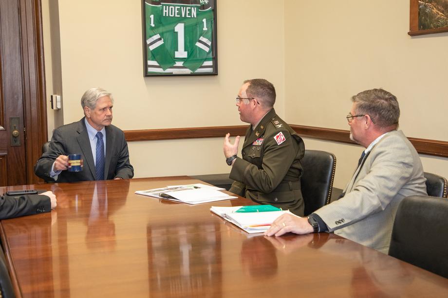 March 2022 - Senator Hoeven works to ensure construction for the Red River and Souris River flood project projects remains on schedule.