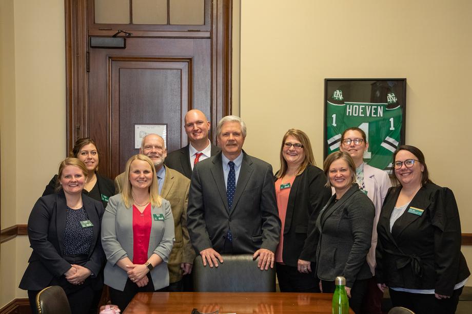 March 2022 - Senator Hoeven meets with Rural Leadership ND members to discuss their efforts to create opportunities in rural communities across the state.