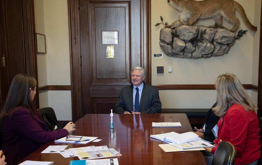 March 2022 - Senator Hoeven meets with presidents of North Dakota's tribal colleges and universities to discuss opportunities for the future.