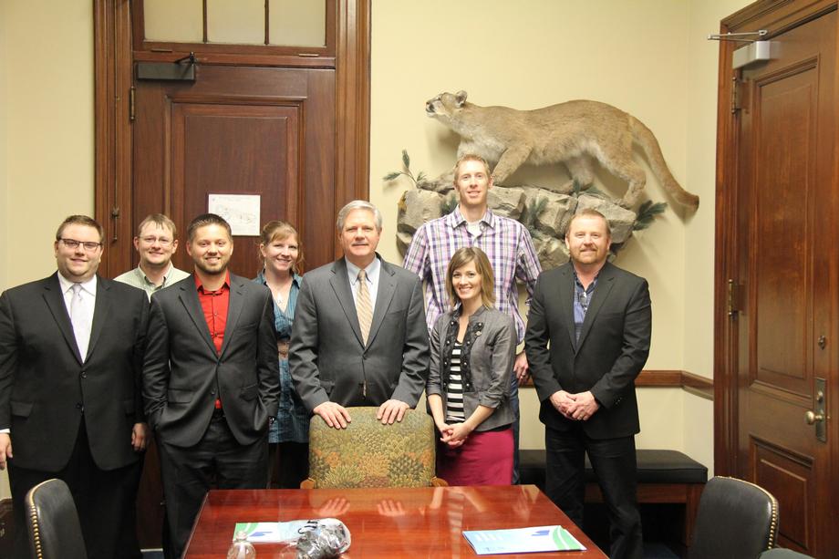 ND Farmers Union-February 2016 - Senator Hoeven meets with North Dakotans representing the ND Farmers Union to discuss legislative updates impacting the agricultural industry 