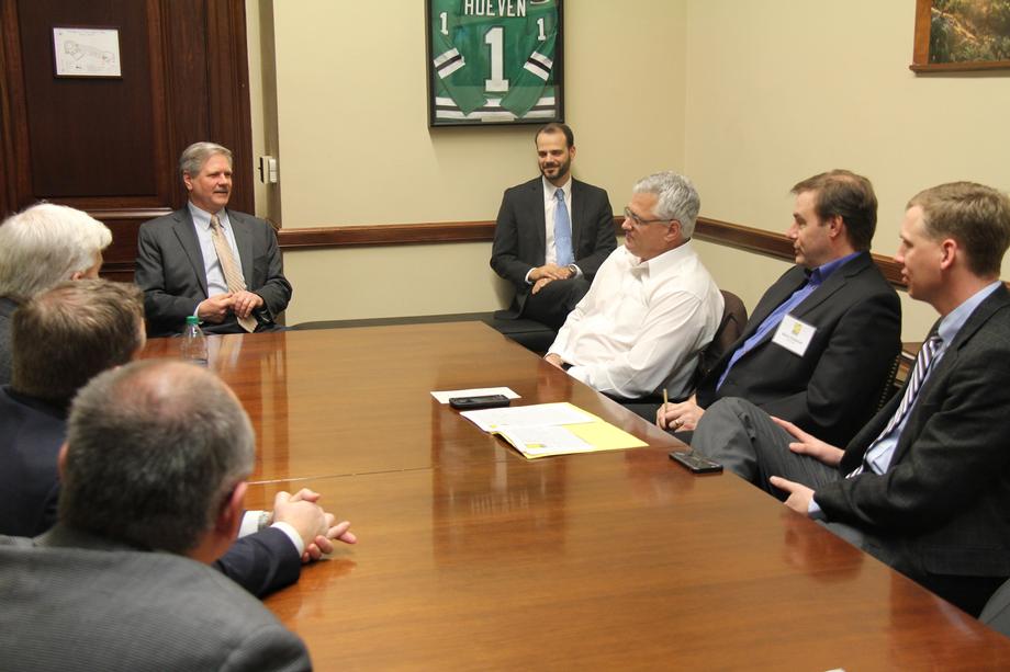 U.S. Canola Association-February 2016 - Senator Hoeven meets with North Dakotans representing the U.S. Canola Association in his Washington, D.C. office