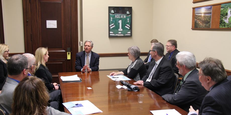 Center for Rural Health-February 2016 - Senator Hoeven meets with the Center for Rural Health, which works to strengthen the health of people living in rural and tribal communities. 
