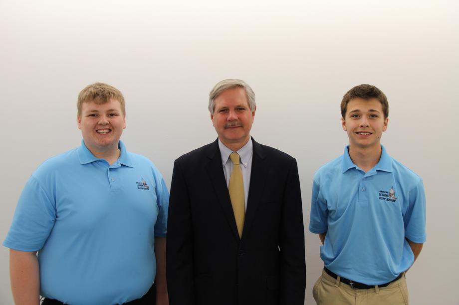 ND American Legion Boys Nation-July 2015 - Senator Hoeven meets with North Dakotan students visiting Washington to participate in the ND American Legion Boys Nation program