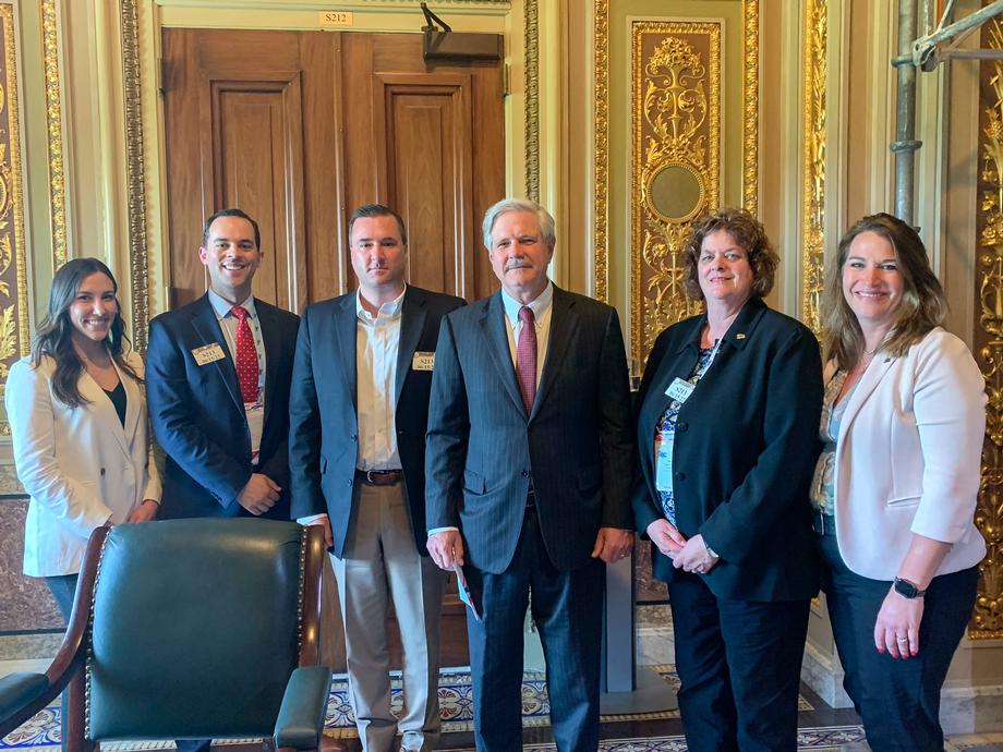 June 2022 - Senator Hoeven meets with ABC members to discuss inflation and the supply chain issues impacting the construction industry in North Dakota.