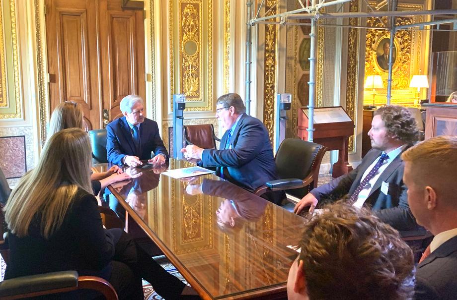May 2022 - Senator Hoeven meets with members of the Carbon Utilization Research Council.