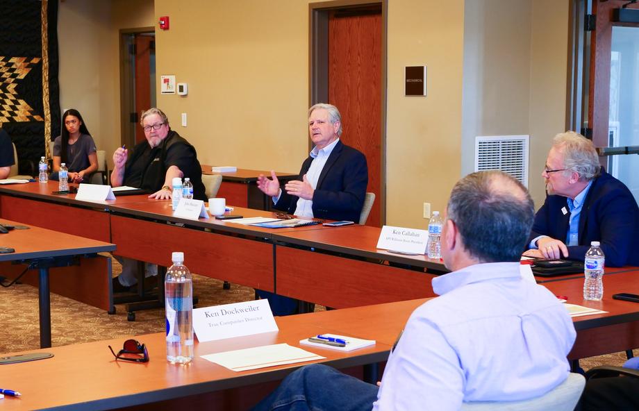 April 2021 - Senator Hoeven holds a roundtable discussion with local energy producers in western North Dakota.
