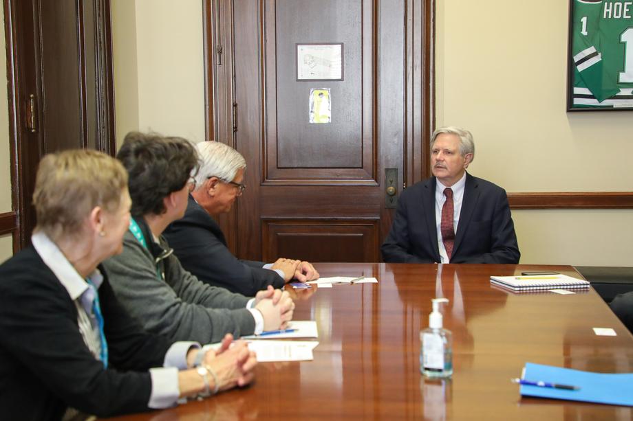February 2023 – Senator Hoeven meets with YMCA officials from North Dakota.